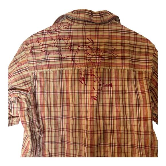 Mountain Hardwear Men's Premium Plaid Button Down Shirt Medium - Picture 4 of 11